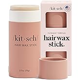 Kitsch Hair Wax Stick for Women & Men - Anti-Frizz and Fly Away Hair Tamer, No Residue Hair Finishing Stick | All Day Hold Styling Product - 2.7 oz
