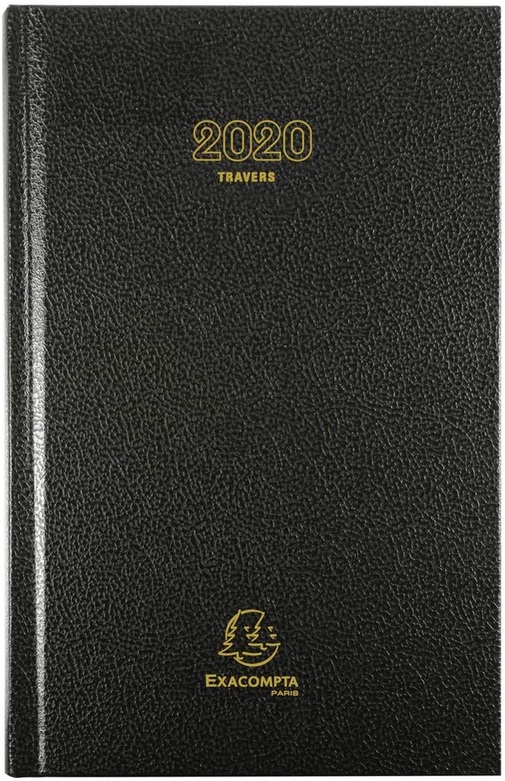 Exacompta 38271e Diary Office 21 x 13.5 cm Black Year 2018, a5
