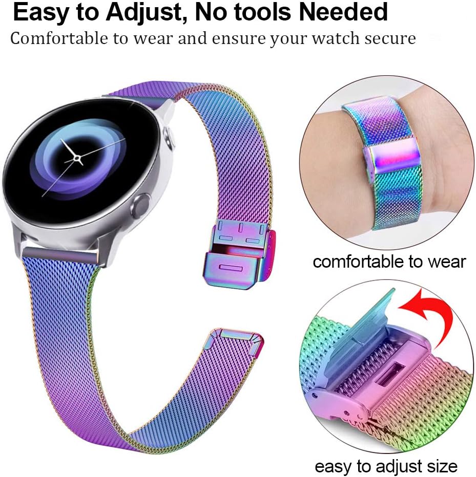 DEALELE Compatible with Samsung Galaxy Watch 6 / 6 Classic / 5 / 5 Pro / 4 / 4 Classic / 3 41mm / Active 2 - Image 3