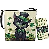 HUGS IDEA Leather Purses and Handbag for Women Bucket Bag with Wrist Wallet 2 Packs