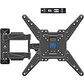 Mounting Dream TV Wall Mount for Most 26-55" TVs, TV Mount Full Motion with Swivel Articulating Arm, Perfect Center Design Wa