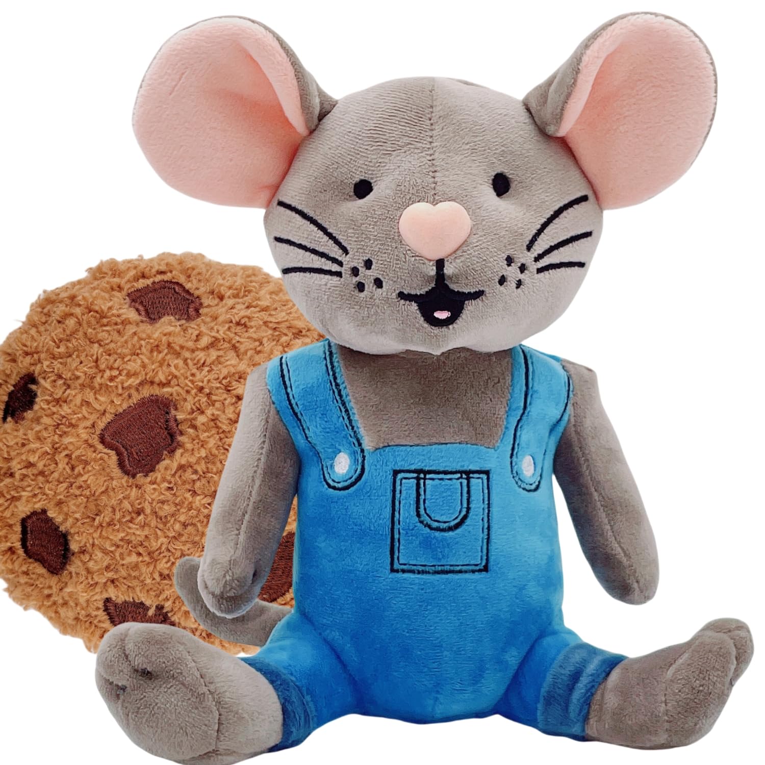 View 1 of ***MISSING THE COOKIE STUFFY*** MKTRGOE Give Mouse Cookie Plush Toy, Mouse with Cookie, Book Buddy Stuffed Animals for Kids and Teachers