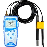 APERA INSTRUMENTS AI485 DO8500 Portable Optical Dissolved Oxygen Meter Kit, Auto Compensation for Temperature, Air Pressure and Salinity, GLP Data Management