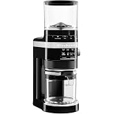 KitchenAid Burr Coffee Grinder, KCG8433, Onyx Black | Smart Dosing Technology for Ideal Grounds, 70 Grind Settings for All Brew Methods, Removable matte Hopper for Easy Cleaning