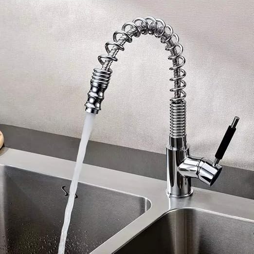 TAOXIXI Küchenarmaturen Einhebelmischer Chrom Ausziehbar Küchenarmatur