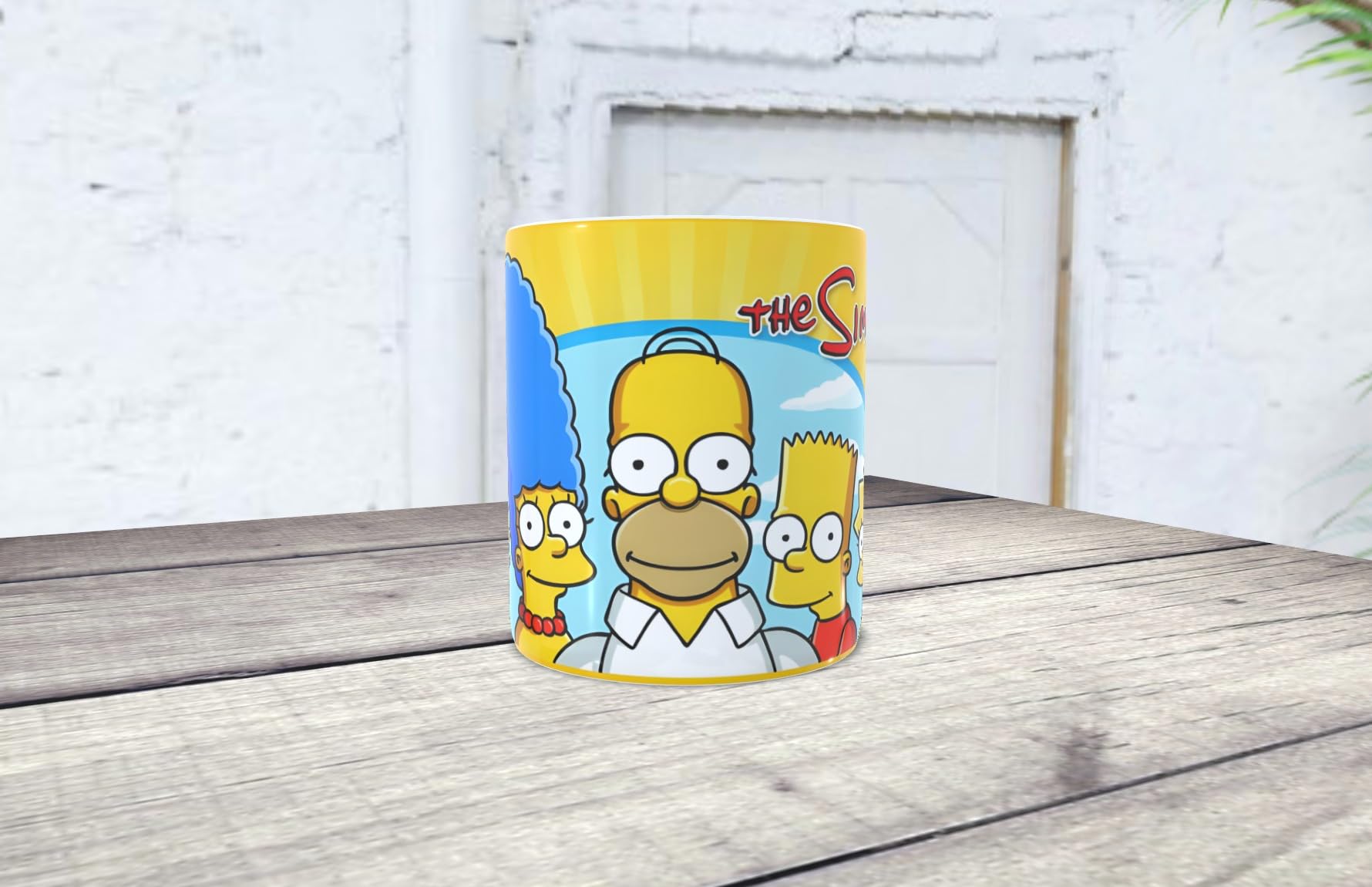 Personalised Mug "Homer, Marge & Family" Ideal for all Simpsons lovers.