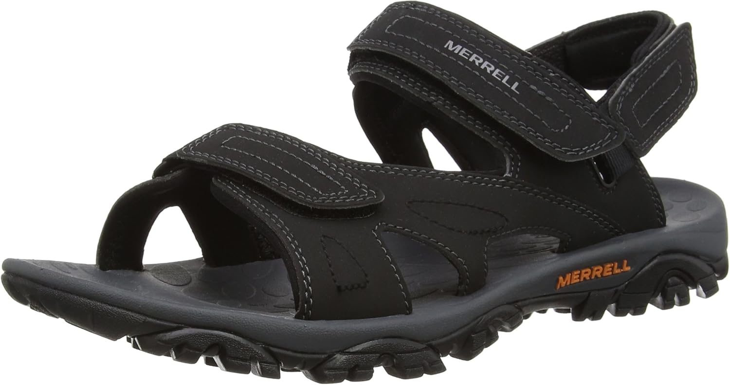Merrell Mojave Sport Sandal Herren Aqua Schuhe, Schwarz (Black), 44 EU