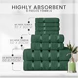 GC Gaveno Cavalia 8 Piece Egyptian Cotton Towel Set Green view 3