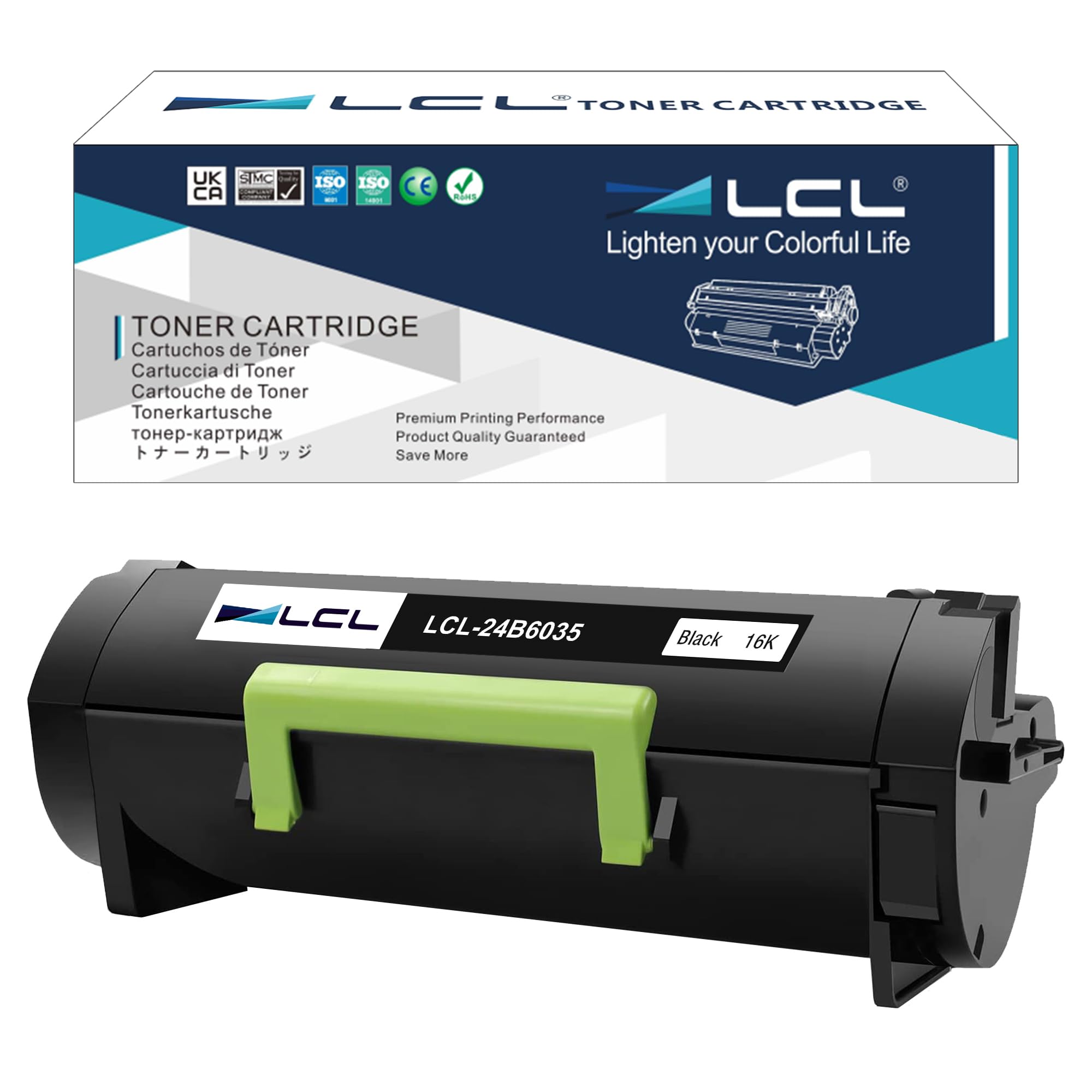 LCL Compatible Toner Cartridge 24B6035 16000 Pages (1 Pack Black) Replacement for Lexmark M1145 XM1145