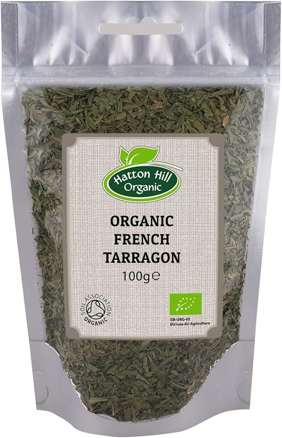 Organic French Tarragon Dried 100g by Hatton Hill Organic Free UK