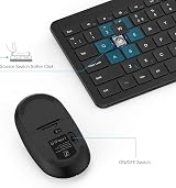 Seenda SK38 Wireless Keyboard and Mouse Set UK Layout Full Size Numeric Keypad view 3