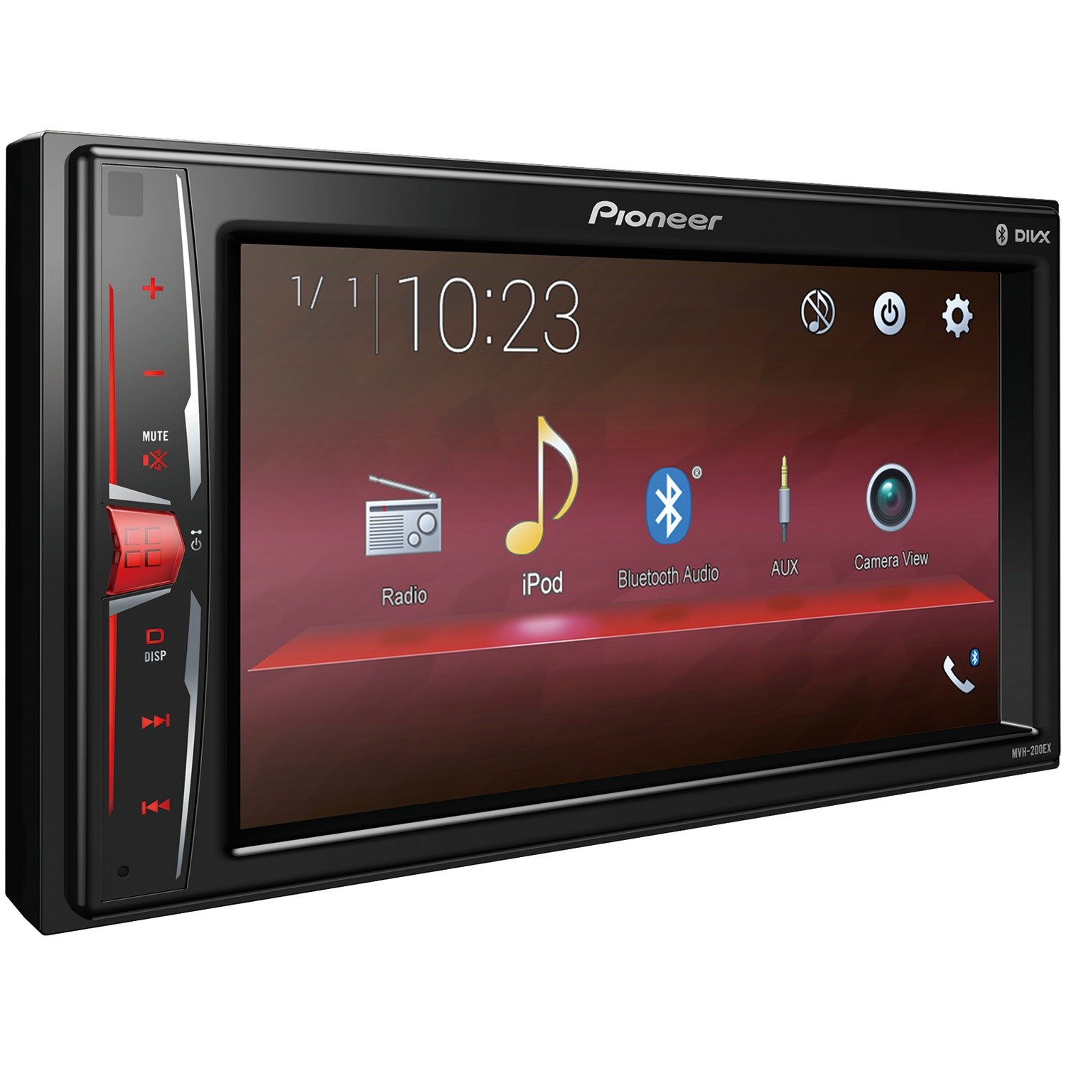 Pioneer MVH-200EX Double Din Bluetooth in-Dash Digital Media Car Stereo