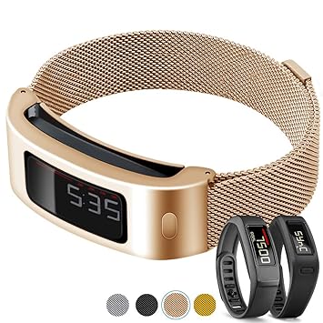 C2D JOY Ersatz für Garmin vivofit 1/2 ersatzarmband Fitness Tracker Edelstahl wechselarmband Milanaise Armband Edelstahllegie