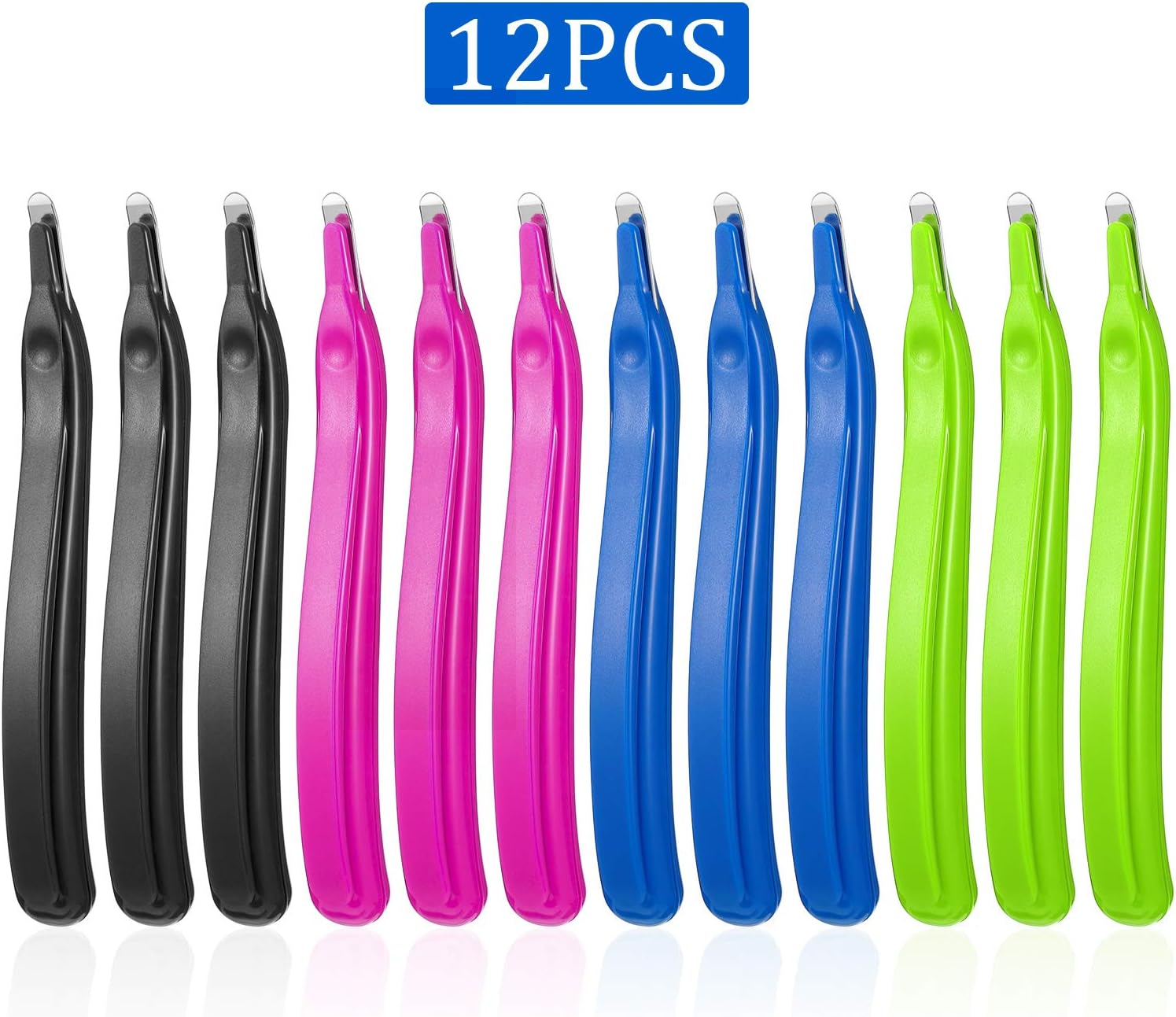 12 Pieces Magnetic Staple Remover Staple Remover Puller Staple Removal Tool for Office School and Home, Black Blue Green Rose Red : Office Products