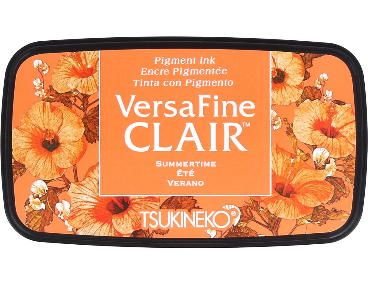 Imagine Tsukineko VF-CLA-701 Summertime Versafine Clair Ink Pad, Synthetic Material, Orange, 5.6 x 9.7 x 2.3 cm