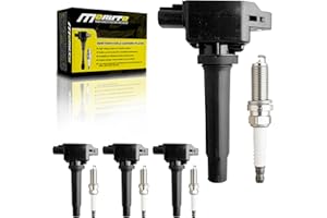 MOAUTO Set of 4 Ignition Coils Pack UF656 PE2018100 & 4 PCS Iridium Spark Plugs Compatible with 2012-2018 Mazda 3, 2014-2017 Mazda 6, 2016-2018 Mazda CX-3, CX-9, CX-5 2.0L 2.5L L4