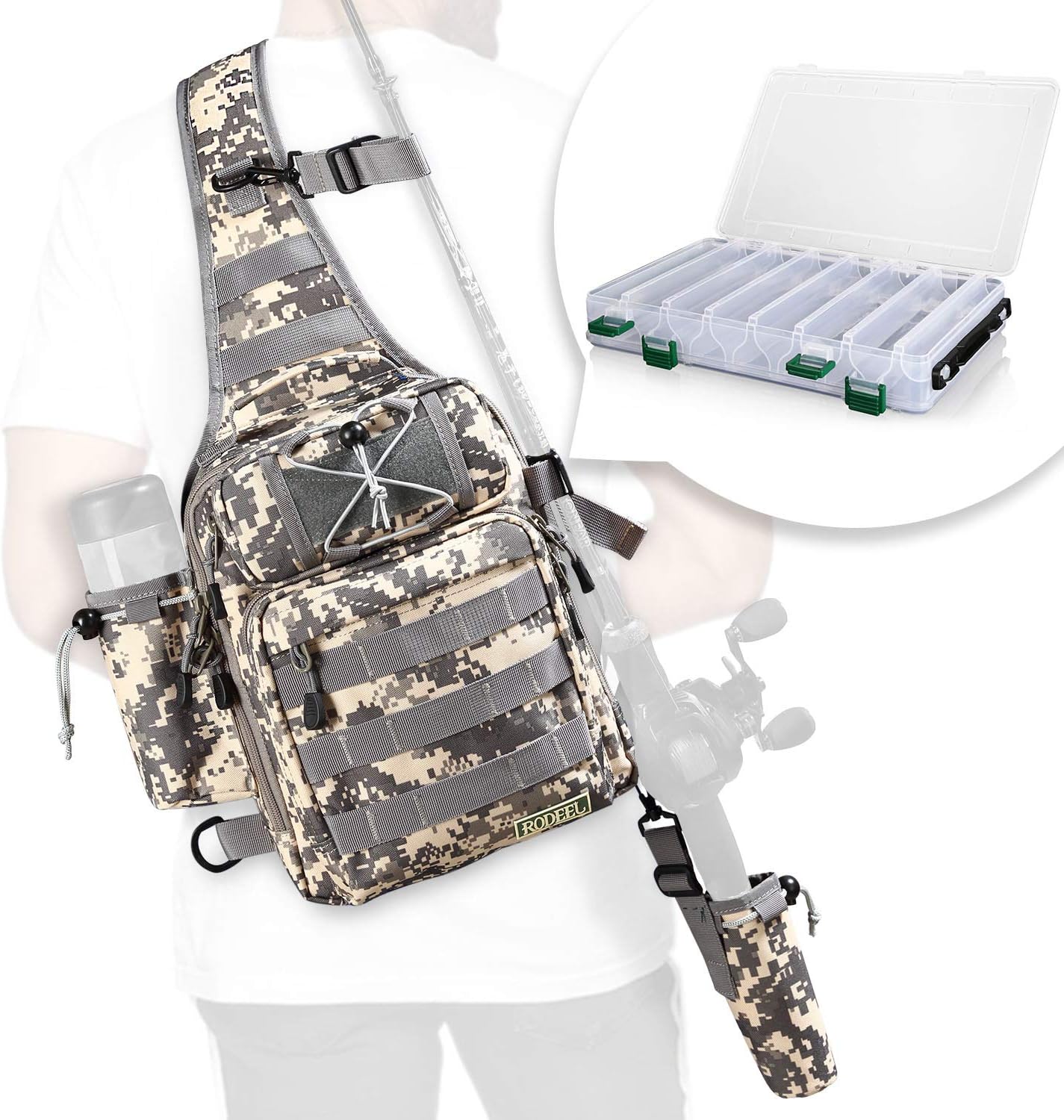 fishing tackle sling bag
