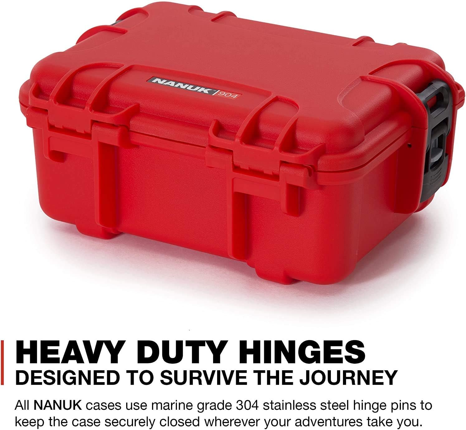 Nanuk 904 Waterproof First Aid Prepper Survival Gear Dust and Impact Resistant Case - Empty - Red : Camera & Photo