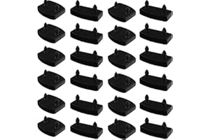 XIAONAN 24Pcs 55mm x 9mm Plastic Bed Slat Cover Replacement Holder Caps for Holding Securing Wooden Slats Bed Base (12pcs End Caps + 12pcs Centre Caps)