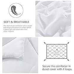 NexHome Down Alternative Solid Comforter Set Queen
