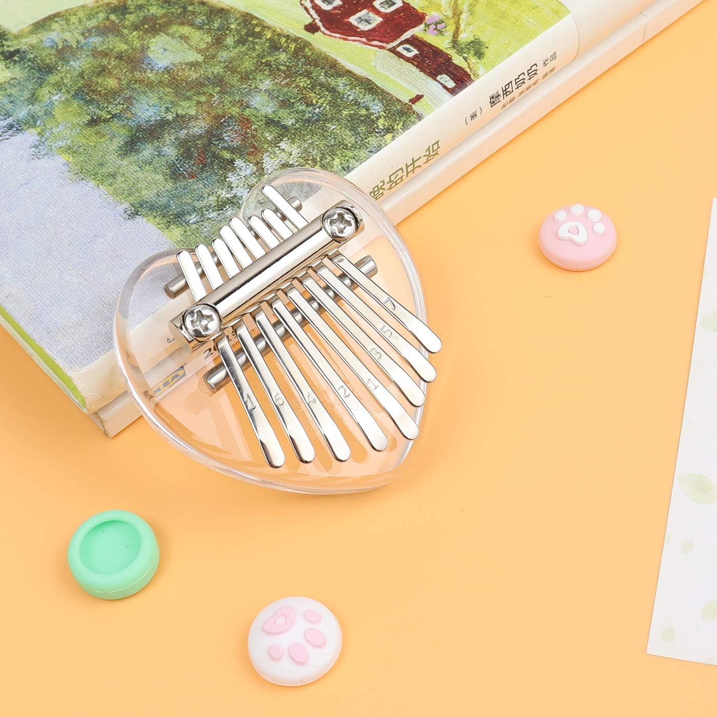 Alnicov 8 Keys Mini Crystal Kalimba,Thumb Piano Best Gift for Beginners in Birthday Christmas and Other Occasions - Image 5