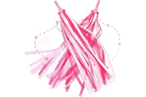 kortes 2 pcs Bike Streamers Kids Handlebar Streamers Bike Tassels Ribbons Kids Bike Accessories