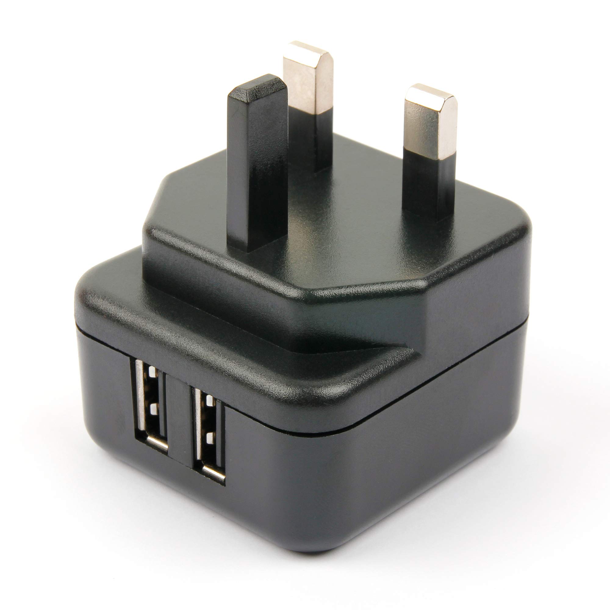 DURAGADGET 3-Pin UK Dual USB Mains/Home/Wall Adapter & Charger - Compatible with YAMAY Activity Tracker with Heart Rate Monitor | SW322 | Waterproof Fitness Tracker-