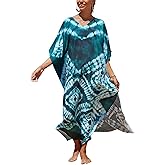 Kaftan Dresses for Women Plus Size Bathing Suit Cover up Caftan Maxi Beach Dresses