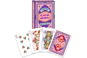 HAAKUN Playful Animals Playing Cards Cute Woodland Card Friends Trivia Decks