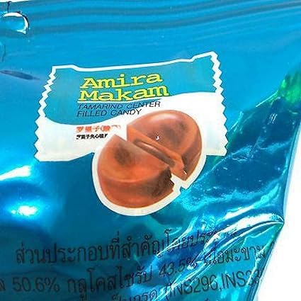 Amazon Com 100 Tabs Amira Tamarind Candy Sweet Sour Tamarind Center Filled Candy 300g Grocery Gourmet Food