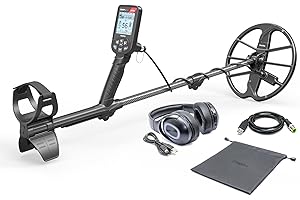 NOKTA DETECTION TECHNOLOGIES Nokta Simplex Ultra WHP Waterproof Metal Detector with Wireless Headphones and 11” Search Coil, Professional Metal Detectors with Accessories (with Wireless Headphones)