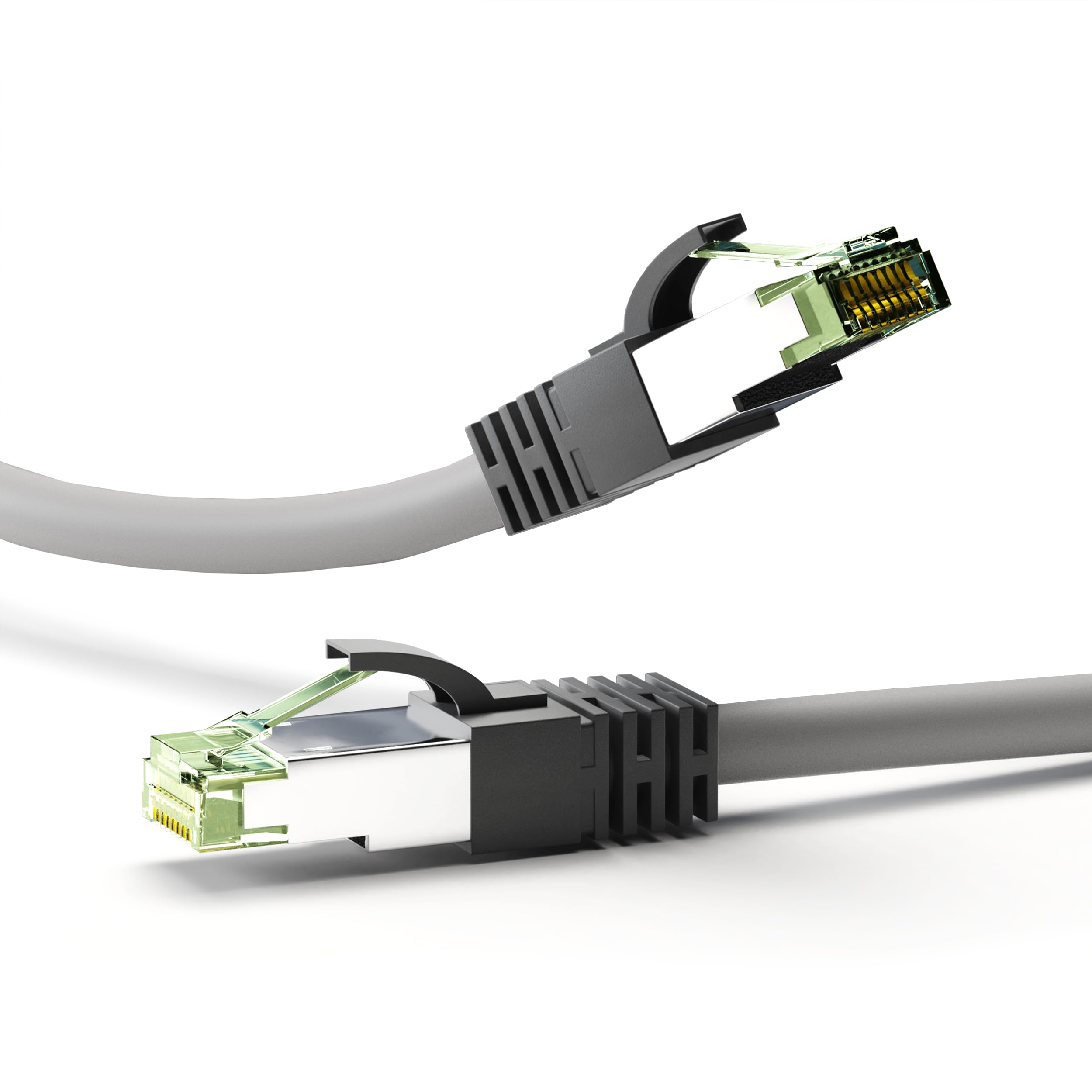 Goobay 55144 CAT 8.1 patch cable S/FTP (PiMF) grey - LSZH halogen-free CU material