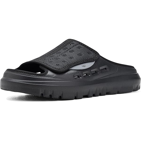 Amazon.com | UGG Men's Solano Slide Sandal, Black, 7 | Sandals