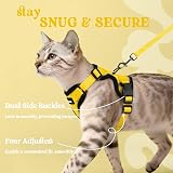 rabbitgoo Cat Harness and Lead Set Adjustable Escape Proof XS Yellow view 6