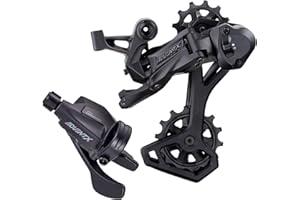 Microshift AdventX 10sp Rear Derailleur with Clutch Groupset, Right-Hand Shifter, Black