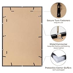 24x36 Black Picture Frame, Black Poster Frame