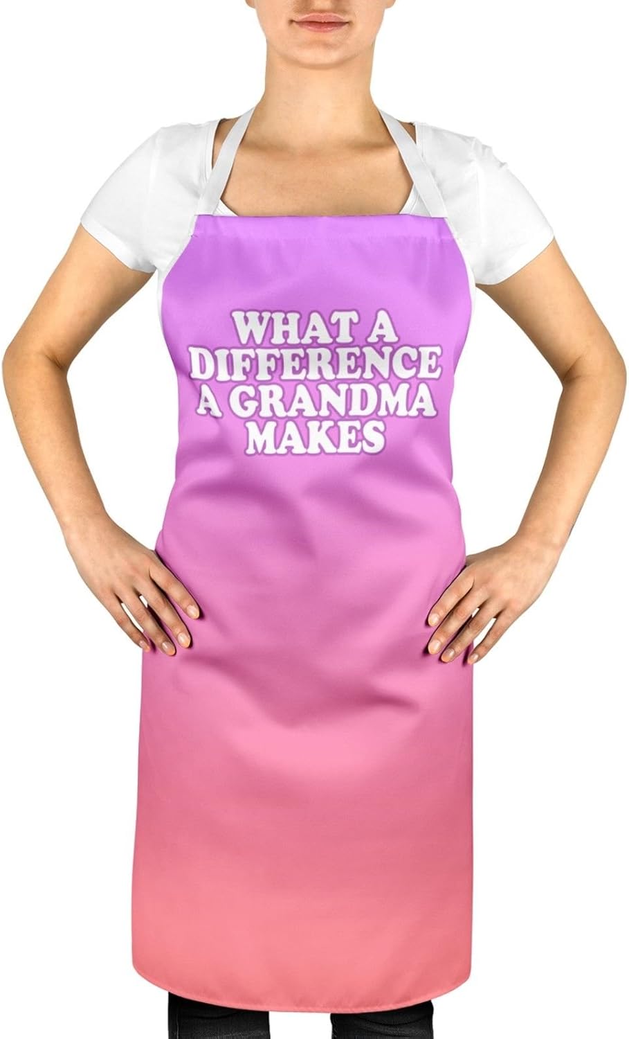What a Difference a GRANDMA Makes Funny Cooking BBQ Rude Aprons Apron Mens Novelty Gift Idea