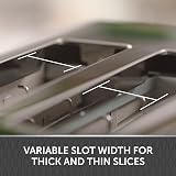 Breville Curve 4 Slice Toaster High Lift Wide Slots Black Chrome VTT786 view 2