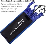 BEEWAY Auto Trim Removal Tools 17in1 Interior Car Upholstery Kit with Pouch view 7
