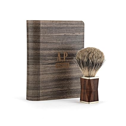 A.P. Donovan - Rasier-Set - klassische Nassrasur, Barber-Shop - Rasierpinsel Dachshaar, Rasierhobel aus Holz - Ventralis - We