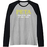 Peta People For The Eating Of Tasty Animals Raglan Baseball Tee
