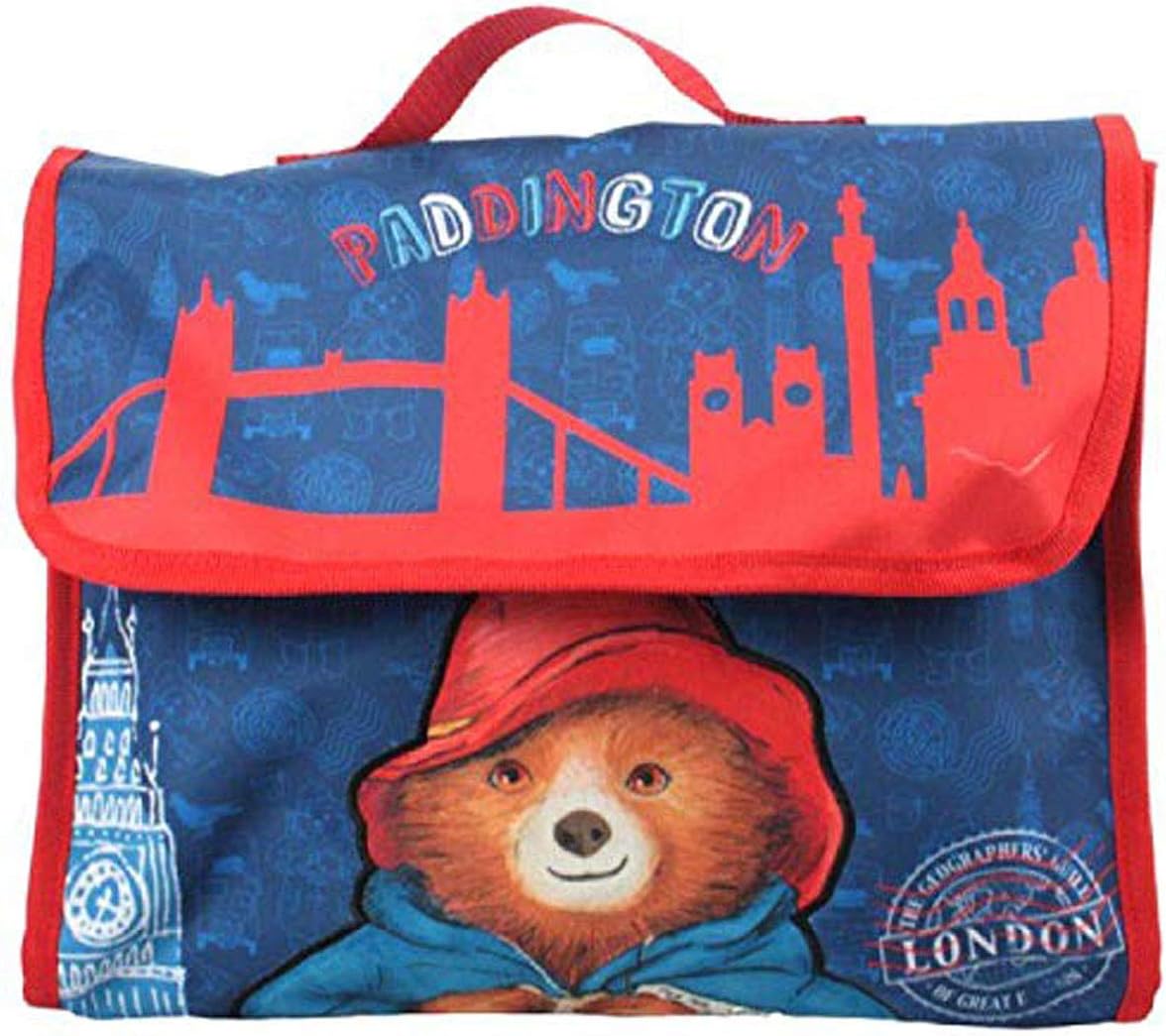 New Paddington Bear Satchel Despatch Book Bag School H29cm X W33cm X