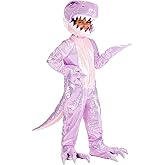 Kid's T-Rex Dino Costume | Dinosaur Outfit for Halloween | Cozy One Piece Jumpsuit