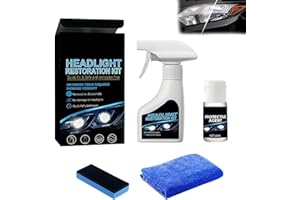 Car Headlight Restoration Kit, Automotive Headlight Cleaner Oxidized and Yellowed Head Light Restoring Kit for All Vehicle Ty