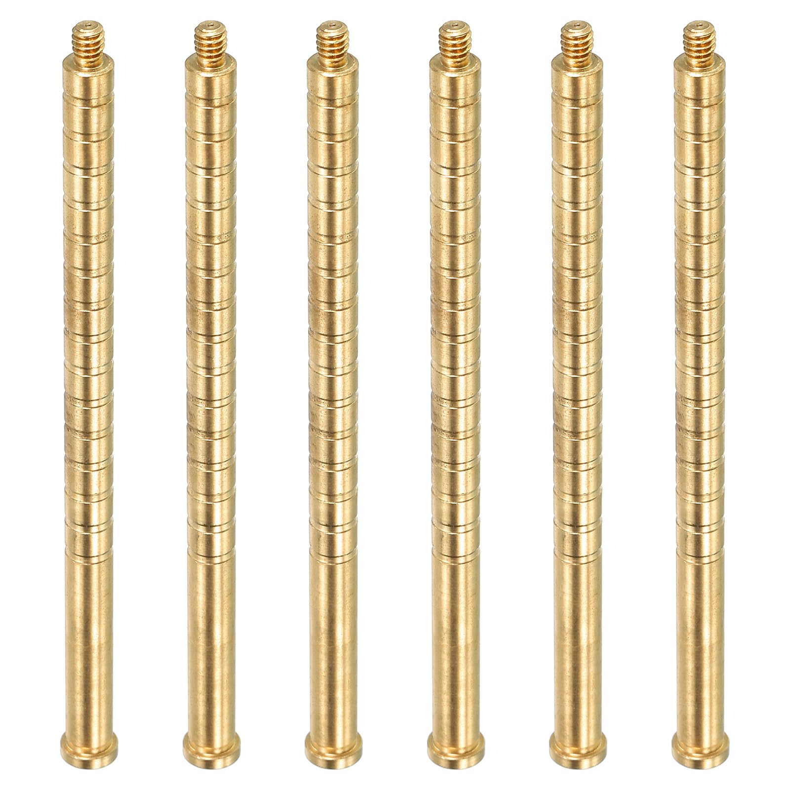 PATIKIL 350 Grain Archery Arrow Insert 0.244 Inch, 6 Pack Brass Arrow Weight Bolt for Field Points Shaft