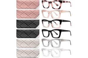 CCVOO Stylish Reading Glasses for Women, Eyeglasses, Blue Light Readers for Women, Computer Eye Glasses, Cheaters