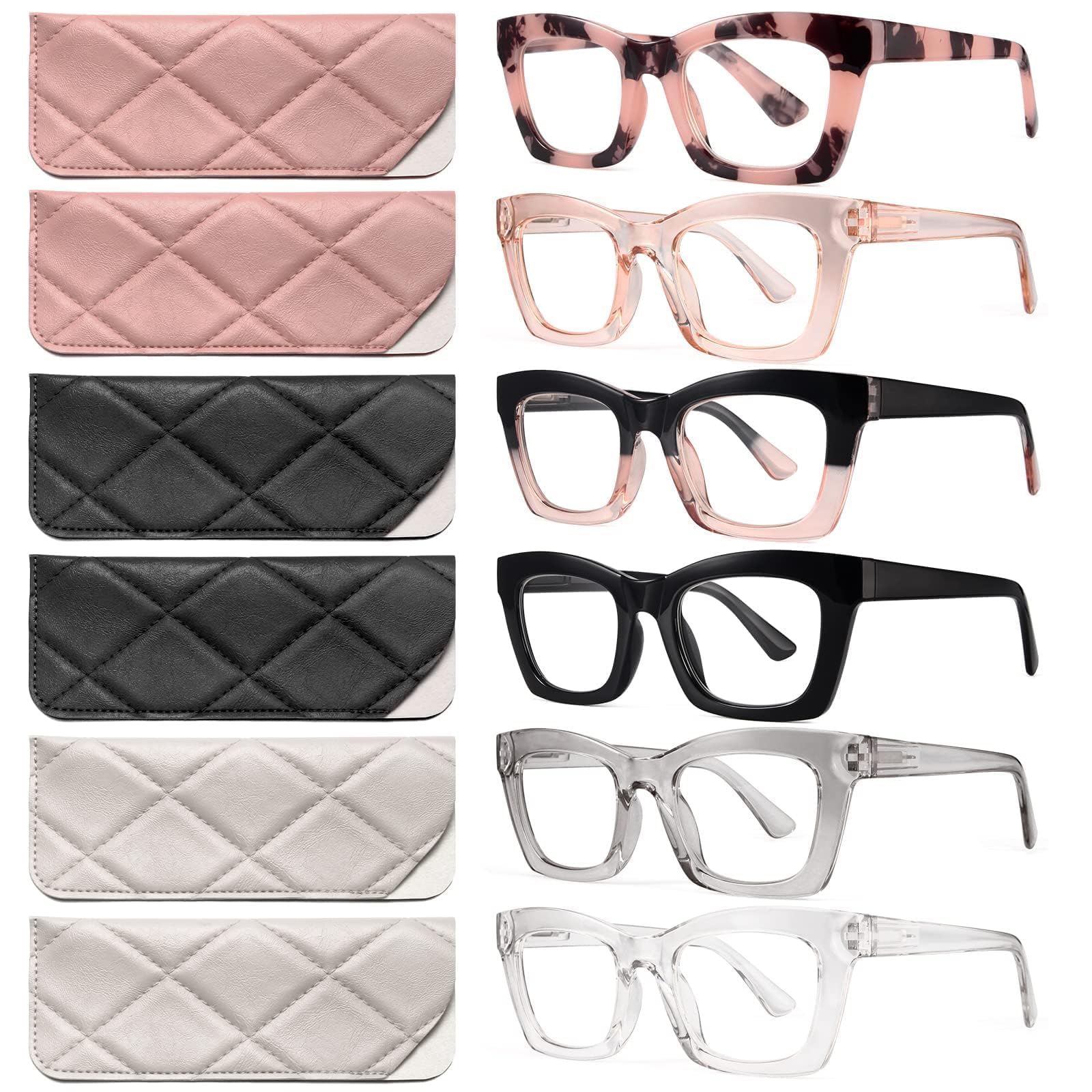 Photo 1 of CCVOO Stylish Reading Glasses for Women +2.5, Eyeglasses, Blue Light Readers for Women, Computer Eye Glasses, Cheaters0