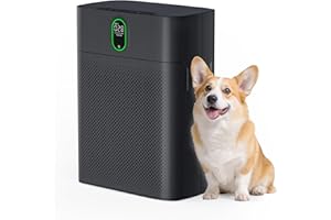 Pureborne Air Purifiers for Home Large Room Bedroom up to 1076 Sq Ft, HEPA Filter with PM 2.5 Display & Dual Air Intake, 24dB