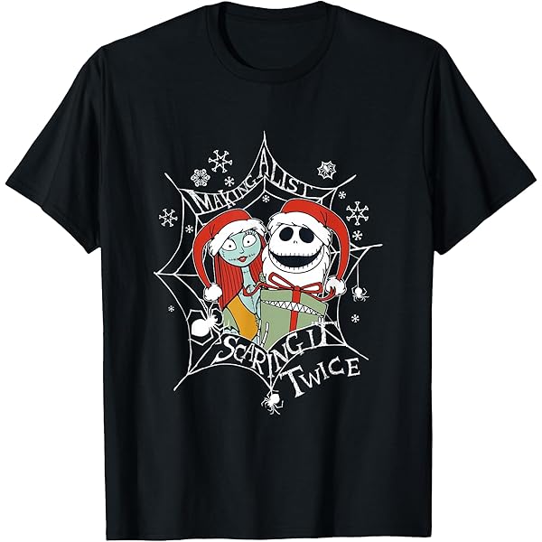 トップス nightmare before Christmas t shirt Men's The Nightmare Before Christmas Jack Skellington Santa T