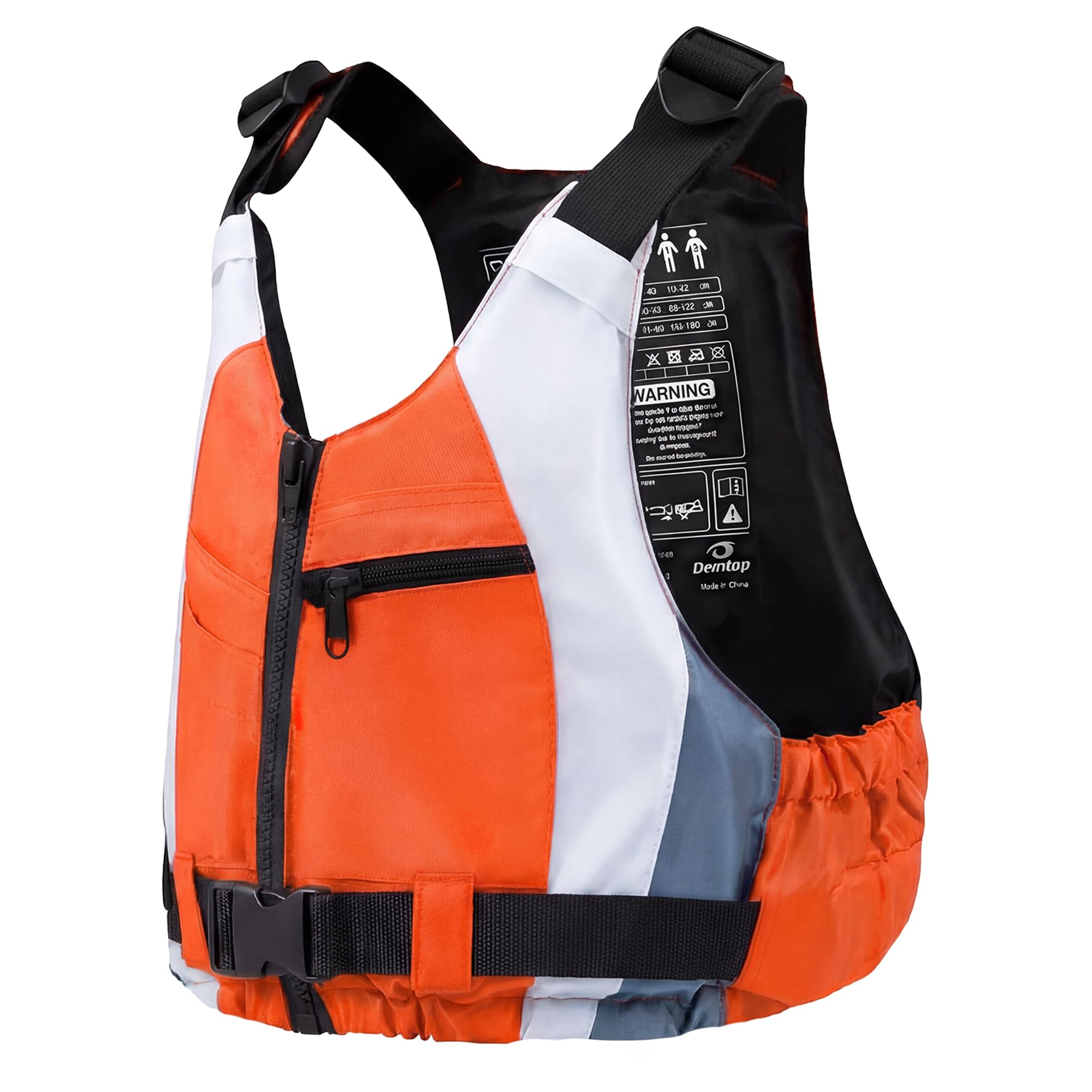 Owntop Buoyancy Aids Adults, Adjustable Buoyancy Jacket Unisex, Swim Vest with Pockets and Crotch Strap for Paddleboarding Kayaking Fishing Watersports